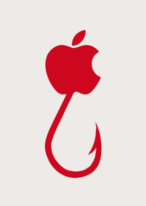 remiks - logo Apple z haczykiem